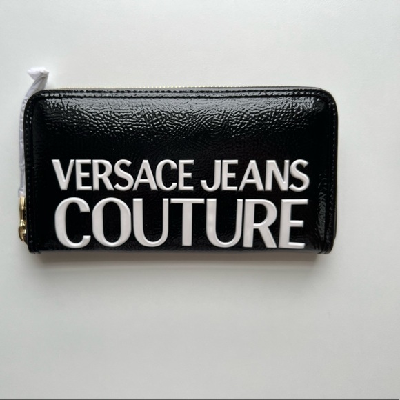 VERSACE JEANS COUTURE Patent Continental Wallet - Picture 4 of 8